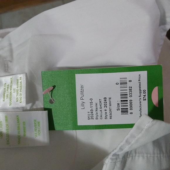 Lilly Pulitzer The Calla White Linen Resort Shorts - Picture 7 of 9